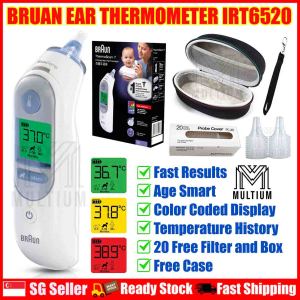 Digital Ear Thermometer- Braun ThermoScan IRT6520  with Age Precision Age Smart Fever Thermometer with Disposable Probe Covers or Lens Filters Ear Thermal Scanner for Kids Babies Toddlers and Adults