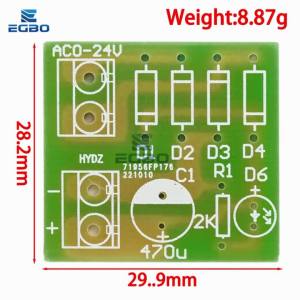 EGBO 1N4007 Full Wave Bridge Rectifier AC Sang DC Bộ Chuyển Đổi Mô-đun DIY Kit Để Điều Chỉnh Điện Áp Ứng Dụng Máy Tính