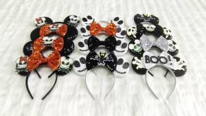 Disney | Băng Đô Disney Halloween Thời Trang Nữ Họa Tiết Dơi Bí Ngô Phụ Kiện Tóc Cho Các Bữa Tiệc Ngày Lễ Món Quà Hoàn Hảo