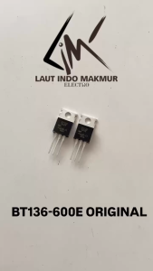 10 BUAH BT136 600E ORIGINAL TRIAC BT136-600E ASLI TRIAC BT136-600 SCR TRIAC BT136 600 E TRANSISTOR BT 136 600E ups