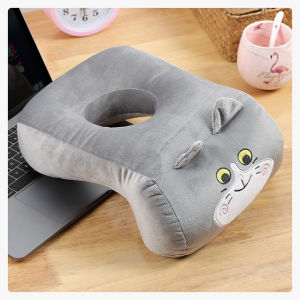 หมอนรองคอเป่าลมสิ่งประดิษฐ์มหัศจรรย์สำหรับการนอนนอนคว่ำช่วงคอที่เตรียมไว้สำหรับการเดินทางหมอนรองคอสำหรับการบินในสำนักงานการนอนกลางวัน