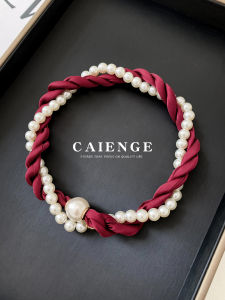 CAIENGE | Dây Chuyền Macrame Hạt Ngọc Trai Từ Tính Thời Trang Trang Sức Chuyên Nghiệp