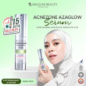 MS Glow Serum Acnezone AzaGlow penghilang Jerawat beruntusan Meradang Berminyak BPOM