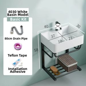 Wall Mounted Bathroom Sink Cabinet Combination Small Space