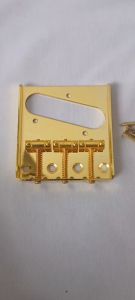 Bridge Gitar Elektrik Electric Telecaster Vintage 3 Saddle Gold