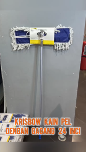Krisbow 61 Cm Kain Pel Dengan Gagang Hall Mop Kain Pel Dengan Gagang 61 cm / 24 inci