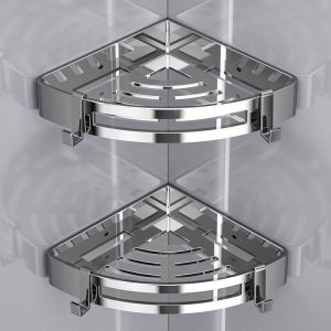 Giá Để Đồ Góc Phòng Tắm Bằng Thép Không Gỉ Treo Tường Giá Để Đồ Góc Tam Giác Không Cần Khoan Giá Để Đồ Để Bàn Rửa Mặt Giá Để Đồ