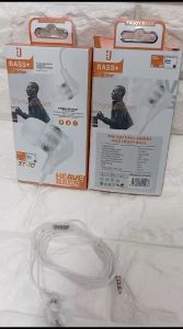 Headset Transparan + Mic XT-10 Stereo Earphone Handsfree