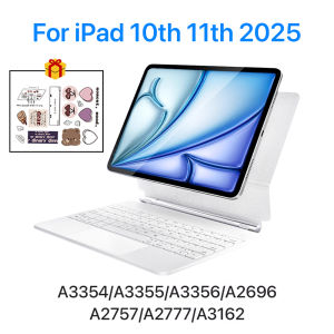 Slim Backlit Wireless Keyboard Case Trackpad Magnetic Floating For iPad 11th A16 10th Air 4 5 6 Pro 11 13 M4 12.9 Office Folio