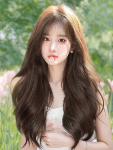 MENGSIQIAN | Natural Volume Boost Real Human Hair Wig Long Wavy