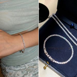 CAFFTI | Full Zirconia Diamond Silver Fashionable Elegant Charm Bracelet