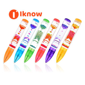 I know Liquipen - Liquid Motion Bubbler Pens Toy (1 Pack) - Writes Like a Regular Pen - Colorful Timer Pens Great for Stress and Anxiety Relief - Cool Fidget Toys for Kids and Adults