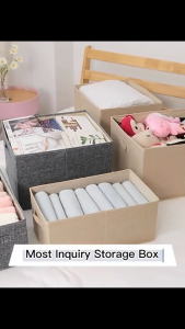 Wardrobe Organizer Clothes Organizer Foldable Organizer Box Underwear Storage Box Tudung Organizer Drawer Compartment