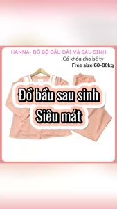 Đồ bộ bầu sau sinh cho bé ty lụa mango cao cấp thoáng mát có size từ 60 tới 80kg tay dài quần dài có lưng thun chỉnh