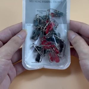 Topranc 45 Chiếc Móc Nhựa Với Thép Nhanh Chóng Chốt Kết Nối Câu Cá Biển Mồi Kẹp Góc Tác Động Phụ Kiện Câu Cá