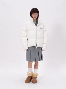 MEDM | Vintage Style Warm Knit Patterning Down Jacket