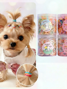 Colorful Non-Harmful High Elasticity Pet Hair Ties