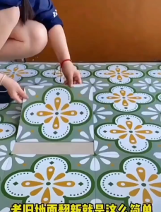 Vinyl Sticker Carpet Lantai Vinyl Floor DIY Moden PVC Vinyl Floor Tiles Self Adhesive Lantai Pelekat