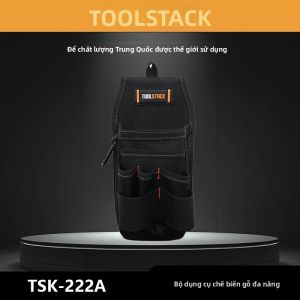 TOOLSTACK Túi Đựng Dụng Cụ Đa Năng Làm Từ Vải Oxford Chất Lượng Cao Bền Bỉ Có Thiết Kế Móc Nhanh Ở Eo Dùng Để Đựng Dụng Cụ Bảo Trì.