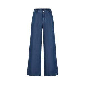 Relaxed Leisure 100 Tencel Wide Leg Jeans