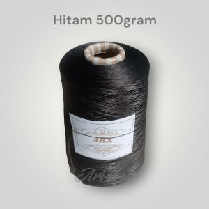 ARISTEX - BENANG OBRAS POLIESTER HITAM 500GRAM
