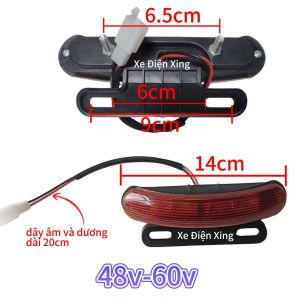 Đèn hậu xe đạp điện 48v/60vđèn xi nhanđèn đuôiphụ tùng phụ kiện xe điện