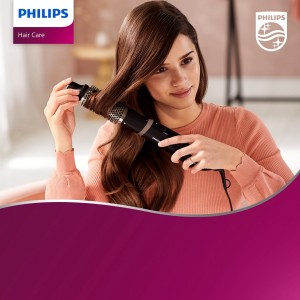 Philips | Airstyler 3000 | Catokan Curly | Styling Mudah 5 Menit Rambut Indah Terlindungi | 3 Aksesoris | BHA301/00