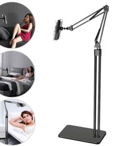 Floor Stand Holder Long Arm Double Pole Flexible Tablet 150cm Phone Support Lounger Bed Mount Bracket双杆落地支架