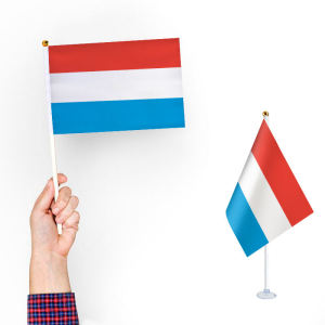 Luxembourg Hand Signal Flag Small Flag Cheer Flag Sports Games Cheer Flag World Flags
