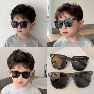 Baby Sunglasses UV Protection Kids Fashion Glasses Baby Square Large Iridescence Sunglasses Outdoor Sun Glasses