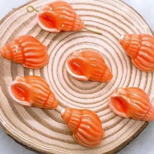 10pcs Pink Series Ceramic Beads for DIY Jewelry Making Handmade Necklace Bracelet Accessories Craft Supplies