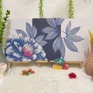 HIASAN DINDING SET BUNGA GREY FLOWER WALL DECOR PAJANGAN POSTER DEKORASI RUMAH