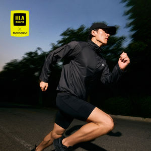 HLA Sportsday Mens Jacket 2024 Autumn New SUWUKOU Collaborative Outerwear Standard Fit Printed Dark Grid Texture Nylon