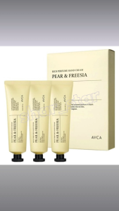 Avca Rich Perfume Hand Cream Pear & Freesia Set of 3 50ml Each Shea Butter Ceramide Hand Care