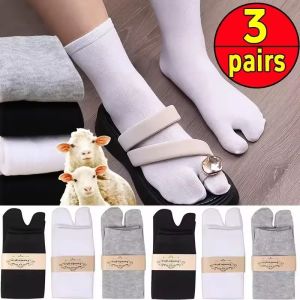 1/3 cặp thời trang phong cách Nhật Bản Tabi Vớ ngón chân cho sợi nam nữ mùa hè hai ngón tay vớ Kimono Dép xỏ ngón chia Tabi Toe vớ