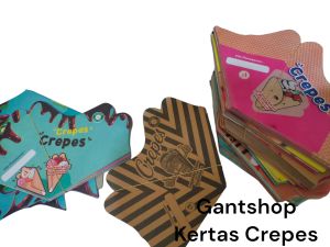 Kertas wadah crepes l lakker dll berwarna cerah