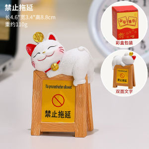 Cute Blackboard Cat Desktop Decoration Creative Office Desk Accessories Healing Cartoon Decorations Gifts for Birthday
