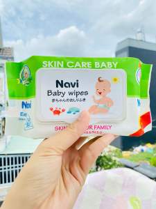 [HCM] (THÙNG 40 GÓI) Khăn baby xanh lá eco (100% nguyên liệu nhập khẩu)