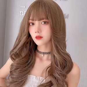 Tóc giả cả đầu nữa 505 ❤️FREESHIP❤️ tóc giả nguyên đầu xoăn dài tóc giả nữ cao cấp tóc bộ nữ nguyên bộ tóc giả