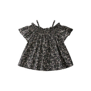 toz mama | Off-Shoulder Ruffled Flower Girl Blouse