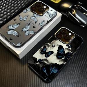 🥰💕COD + FreeShipping🥰💕เคสโทรศัพท์กันตกตัวอักษรผีเสื้อ IMD สำหรับ Iphone16 15 14 13 12 11 Promax 14Plus 15plus เคสโทรศัพท์ชุบโลหะด้วยไฟฟ้าเคสโทรศัพท์6 7 8Plus X Xs Xsmax