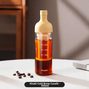 MONGDIO | Large Capacity Glass Bottle Shaped Cold Brew Pitcher