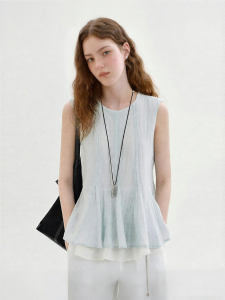 Fano | Áo Blouse Nữ Dạng A-Line Không T Tay Hình Ảnh Hai Mảnh