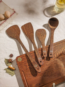 MODERN SWEETHOME | Heat Resistant Wooden Cooking Spatula
