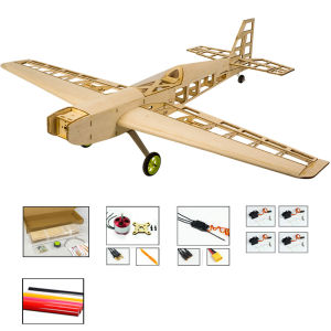 RC Airplanes Laser Cut Balsa Wood Airplanes Kit 1.5-2.5cc Nitro Trainer Frame Without Cover Model Building Kit