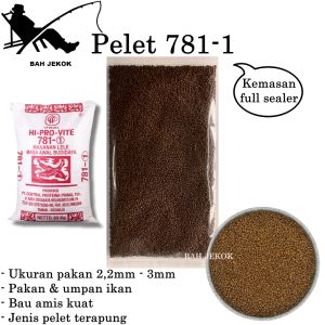 Pelet 781-1 Pakan Ikan Lele Mas Nila Gabus dll di kolam & Akuarium SP (500gr)