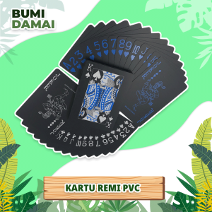 Bumi Damai Set Kartu Remi Poker Blackjack Playing Card Sulap Plastik PVC Mika Flexibel Lentur Anti Air Waterproof