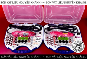 Máy khoan mài mini đa năng – Bộ Dremel mini cầm tay kèm phụ kiện mài cắt đánh bóng khắc khoan DIY