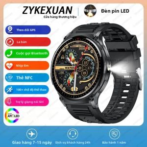 Đồng Hồ Thông Minh Không Dây Mới 2026 Dành Cho Nam & Nữ Với Đèn Pin LED La Bàn GPS Theo Dõi Lộ Trình Thể Thao Theo Dõi Sức Khỏe 24/7 Chống Nước