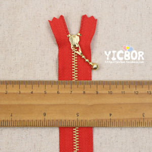YKK Metal Zipper 3rd Drop Head Light Gold Closed Tooth DIY Handmade Bag Accessories 12/15/20cm Sewing Materials And Tools